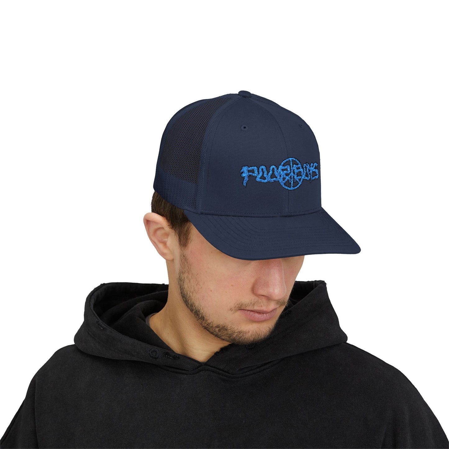 Poor Boys Logo Snapback Trucker Cap / Mesh Back