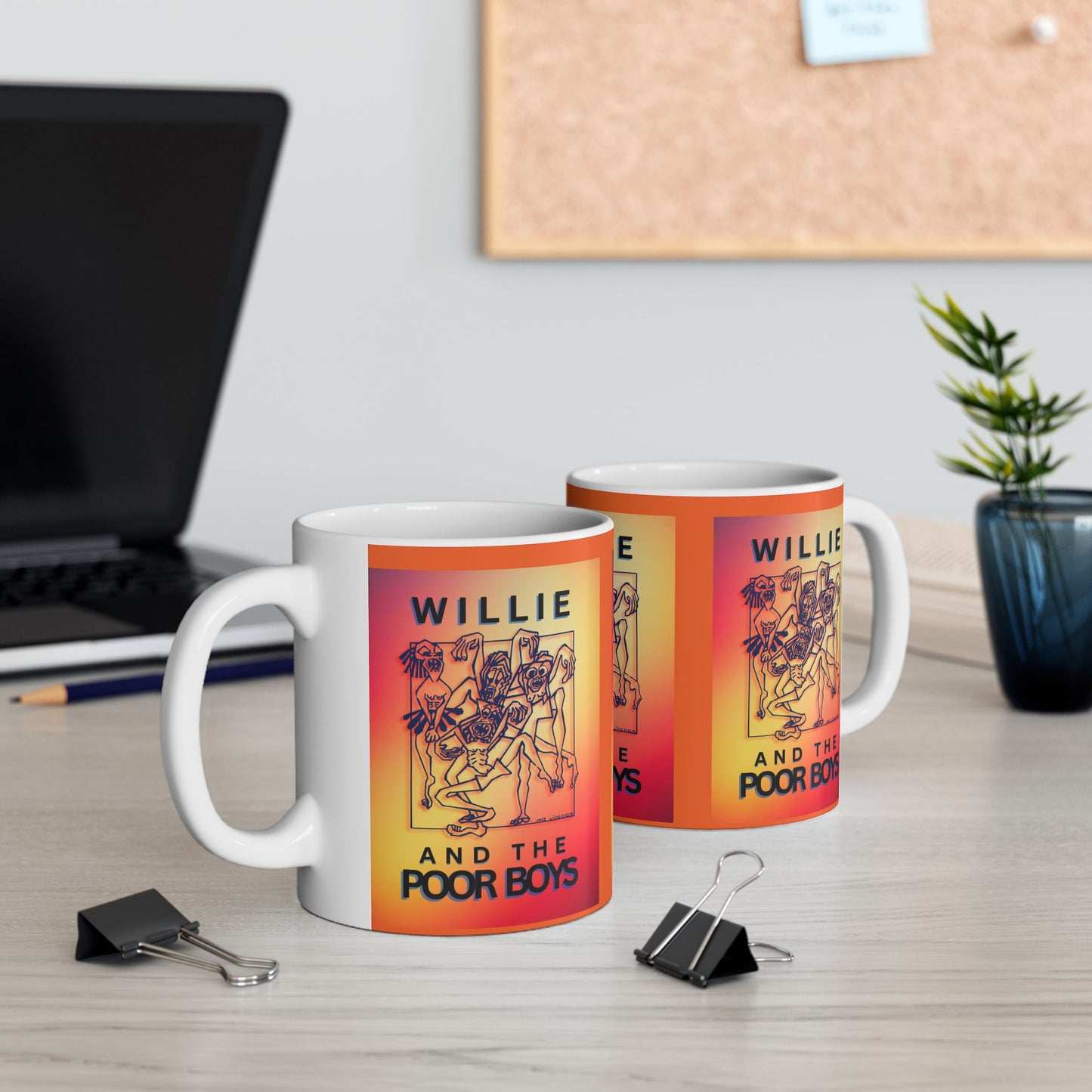 Vintage Ceramic Mug – 11oz & 15oz - Willie & The Poor Boys Logo