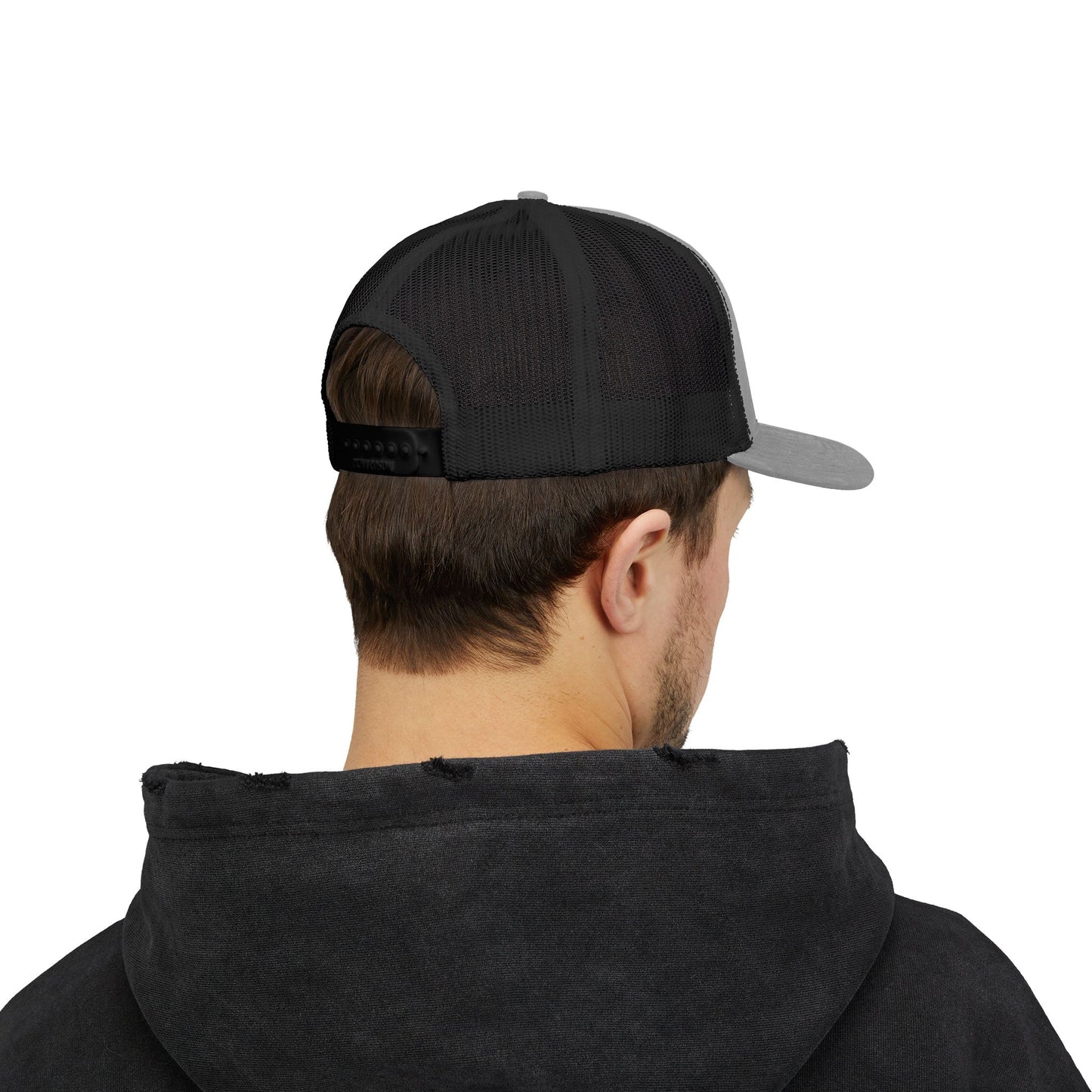 Poor Boys Logo Snapback Trucker Cap / Mesh Back
