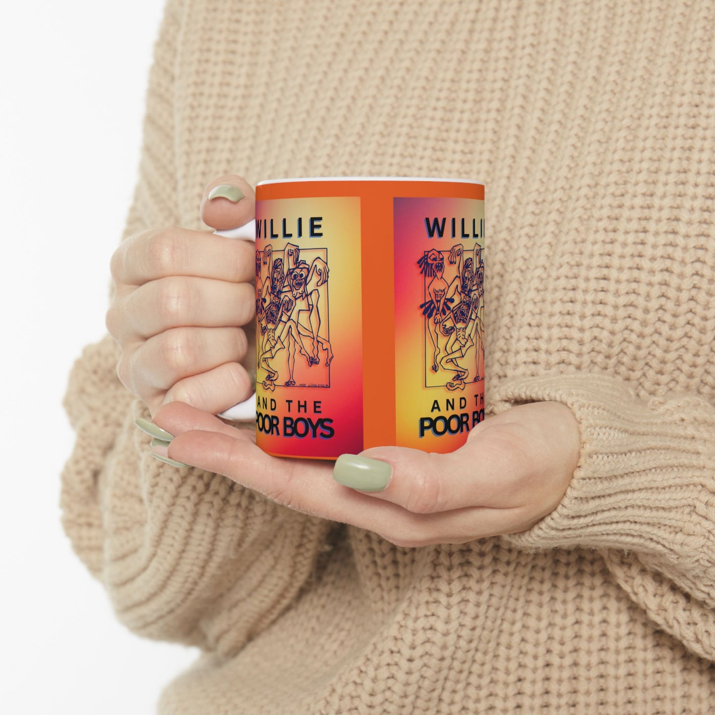 Vintage Ceramic Mug – 11oz & 15oz - Willie & The Poor Boys Logo