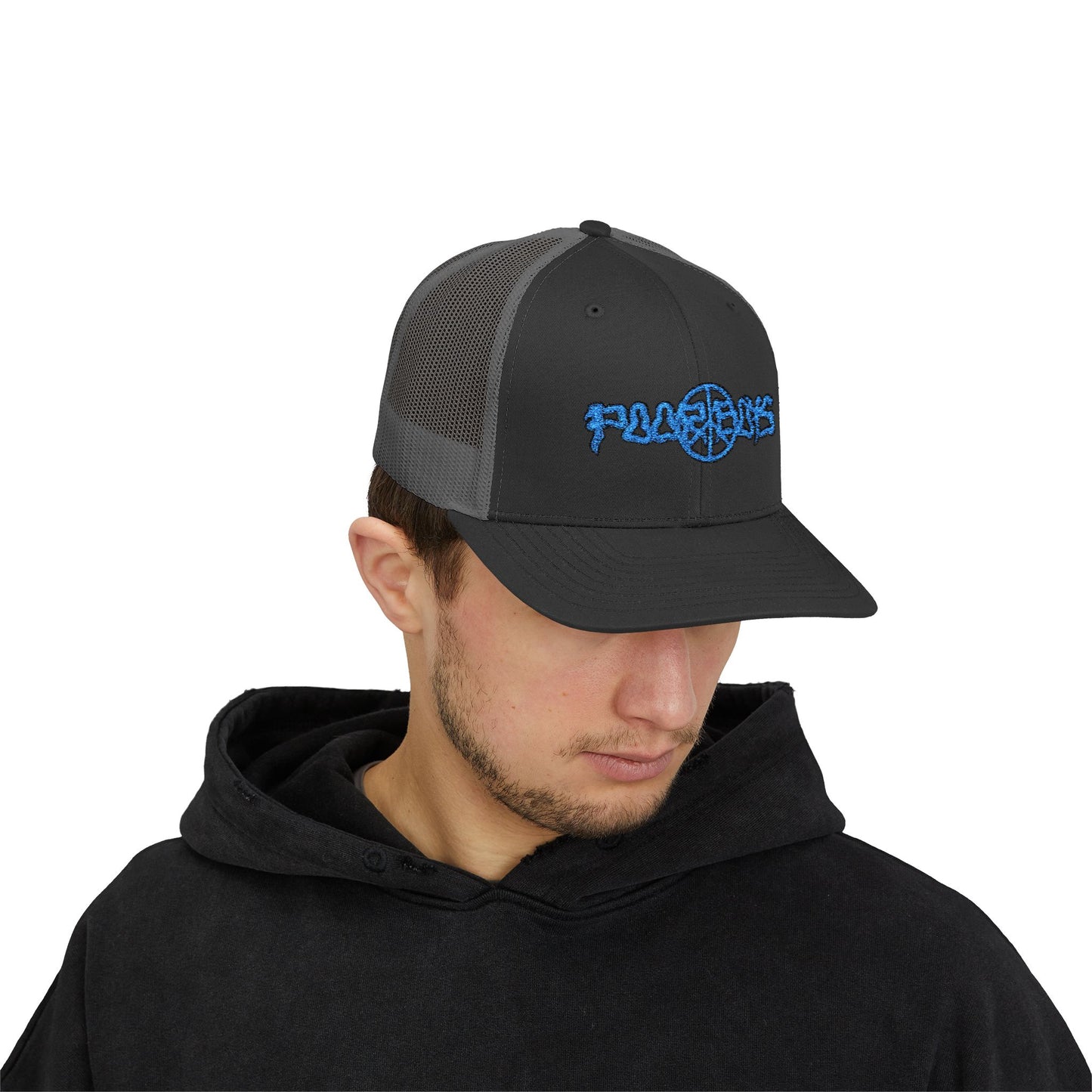Poor Boys Logo Snapback Trucker Cap / Mesh Back
