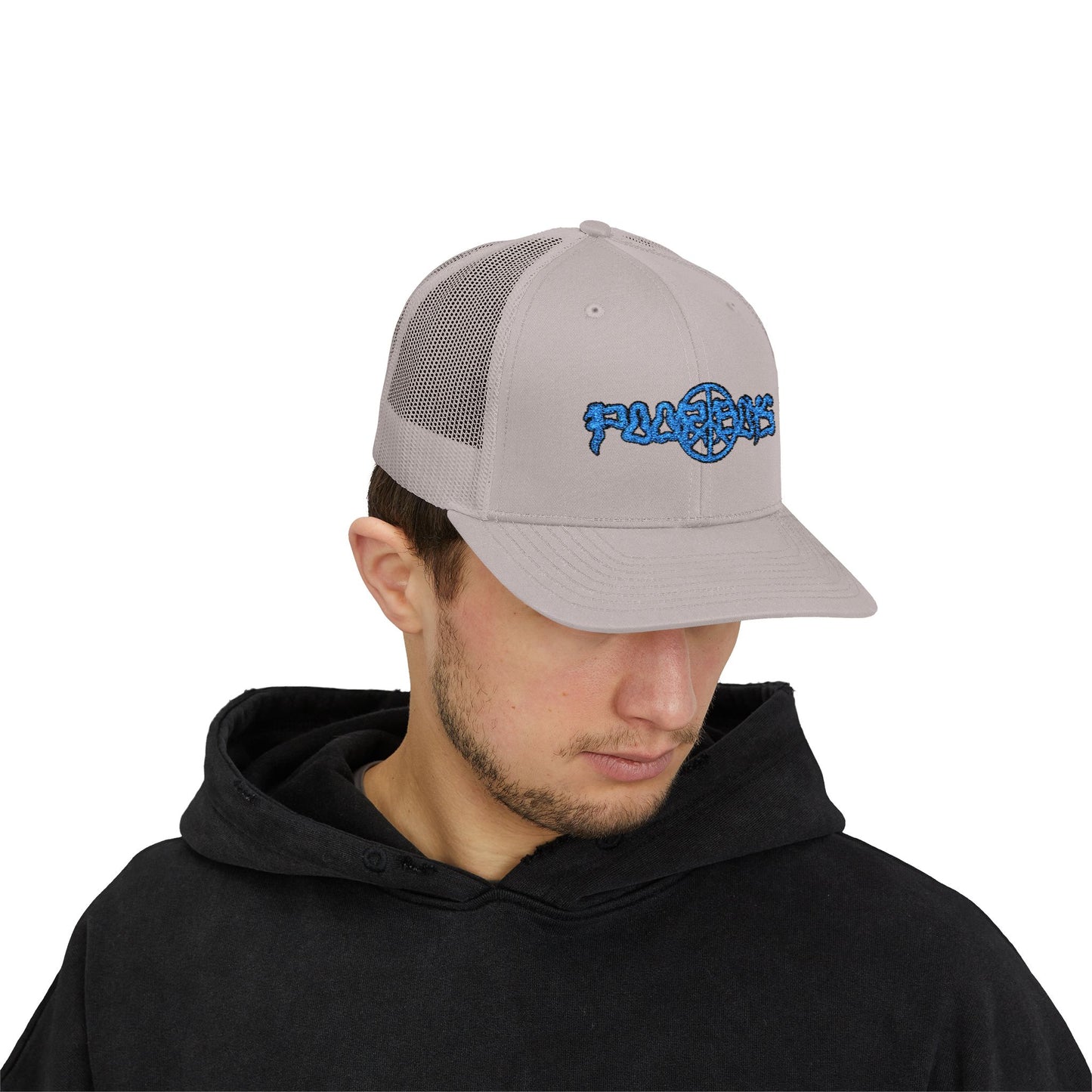 Poor Boys Logo Snapback Trucker Cap / Mesh Back