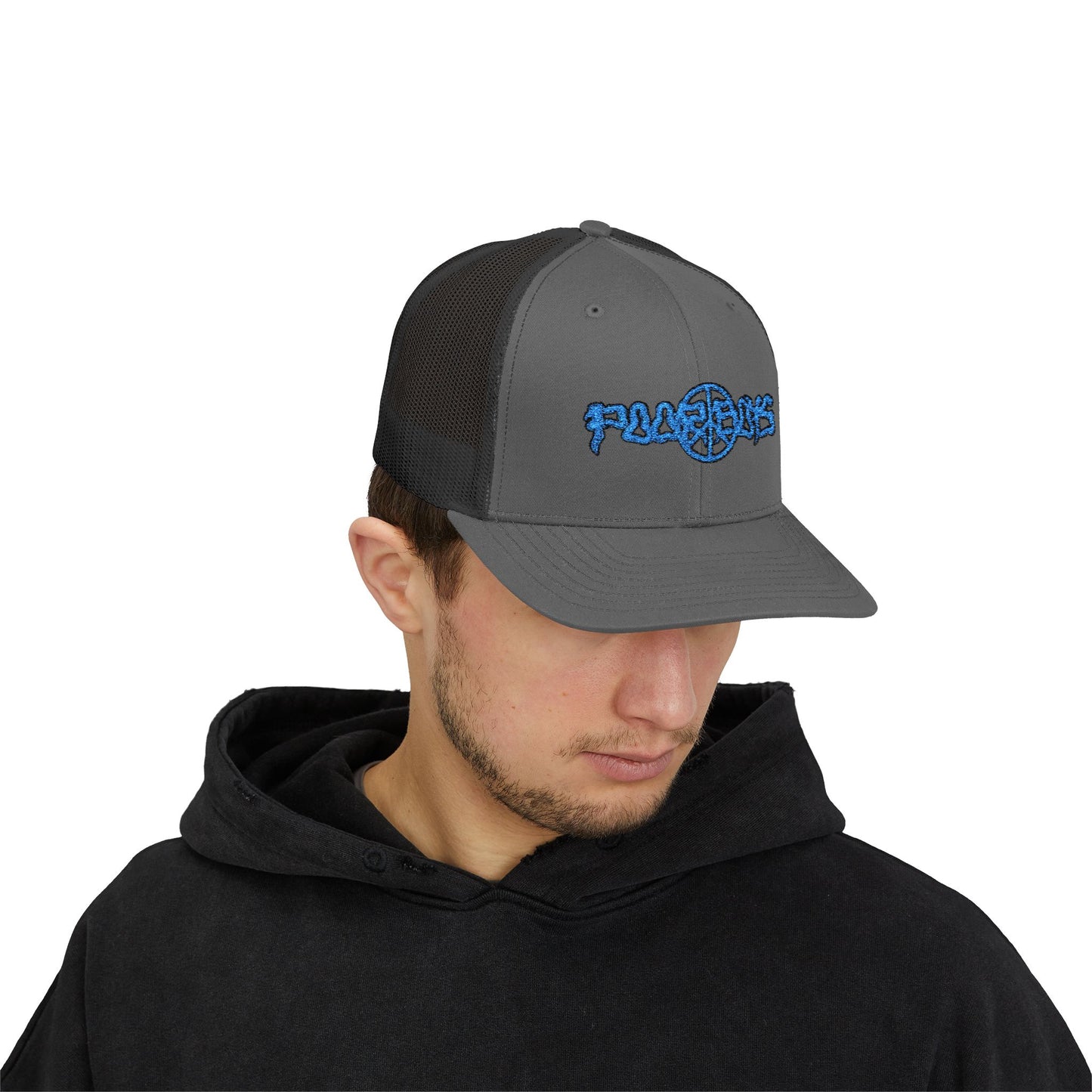 Poor Boys Logo Snapback Trucker Cap / Mesh Back