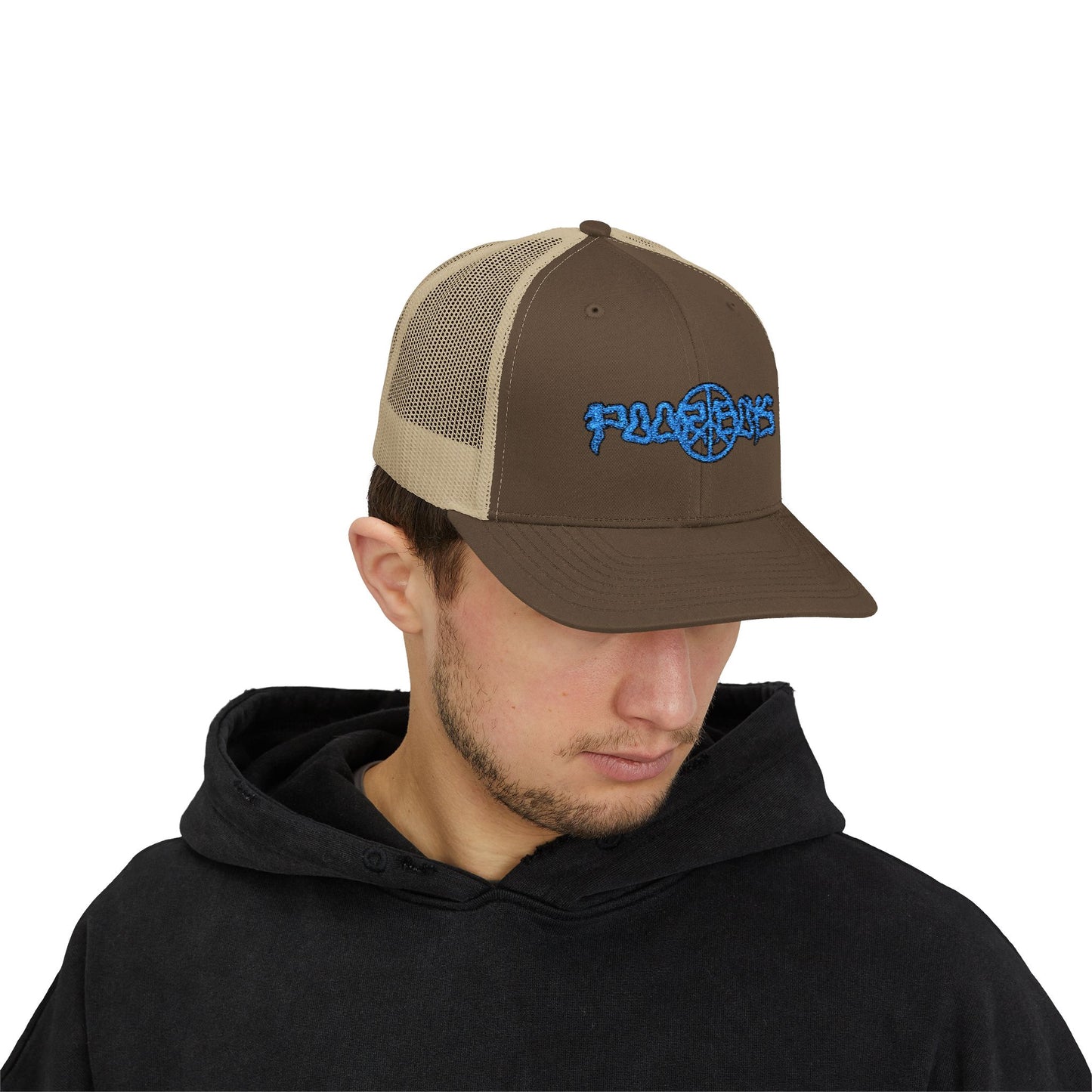 Poor Boys Logo Snapback Trucker Cap / Mesh Back