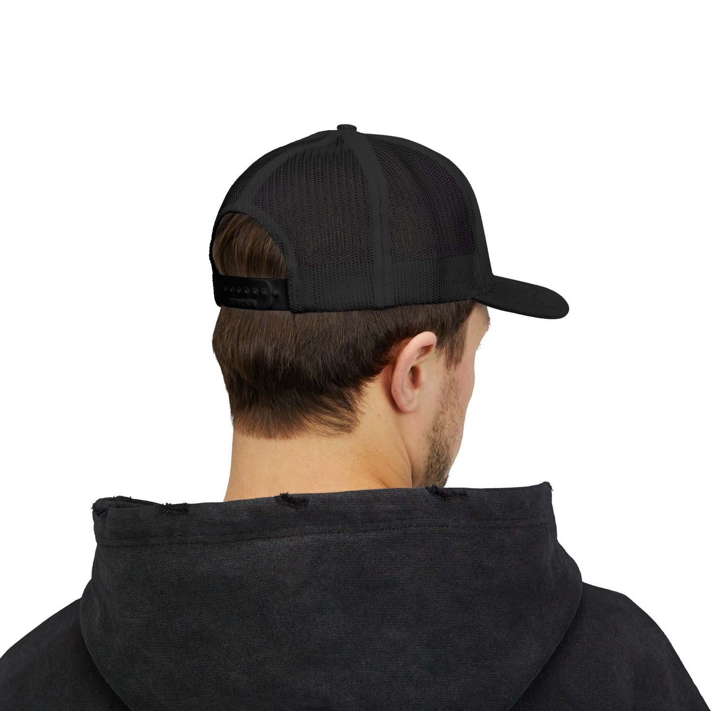 Poor Boys Logo Snapback Trucker Cap / Mesh Back