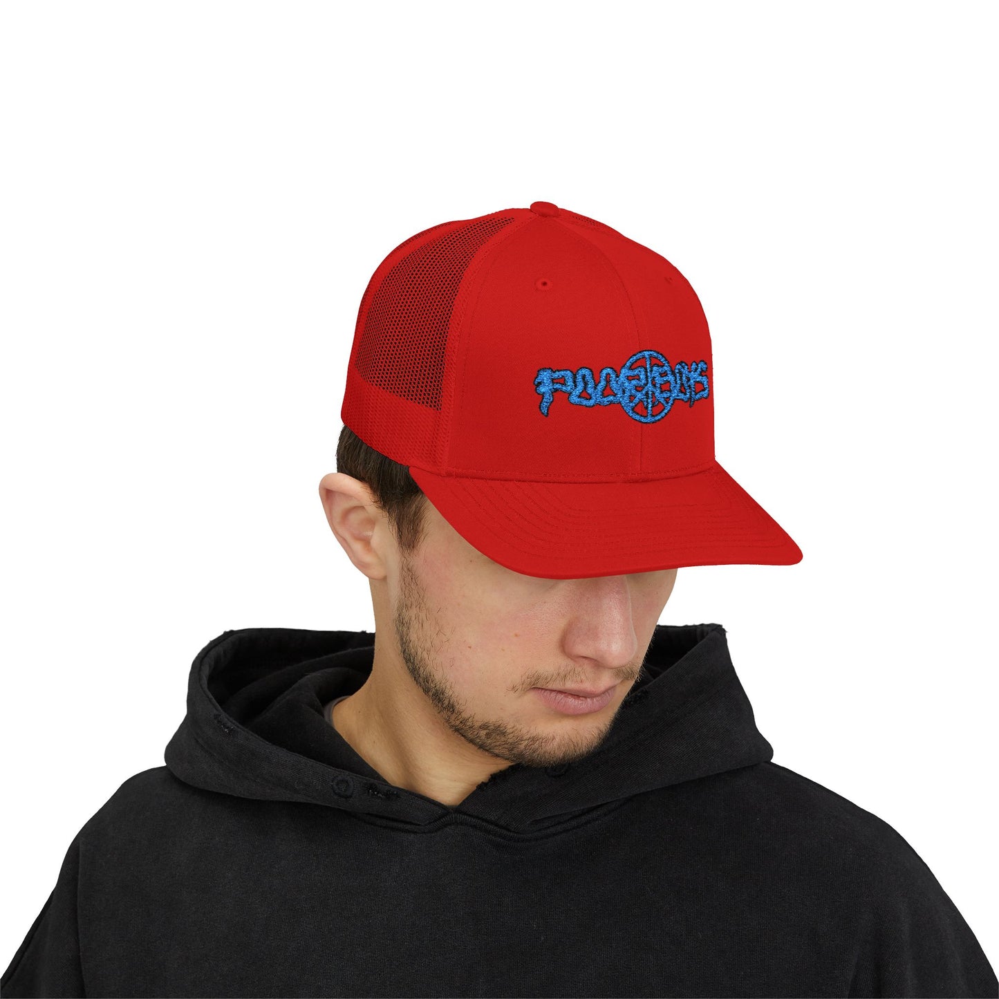 Poor Boys Logo Snapback Trucker Cap / Mesh Back