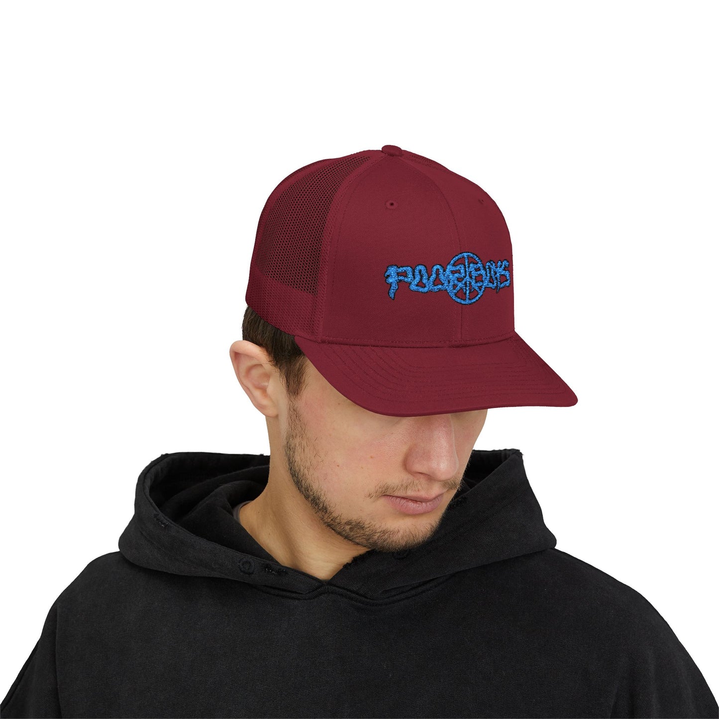 Poor Boys Logo Snapback Trucker Cap / Mesh Back