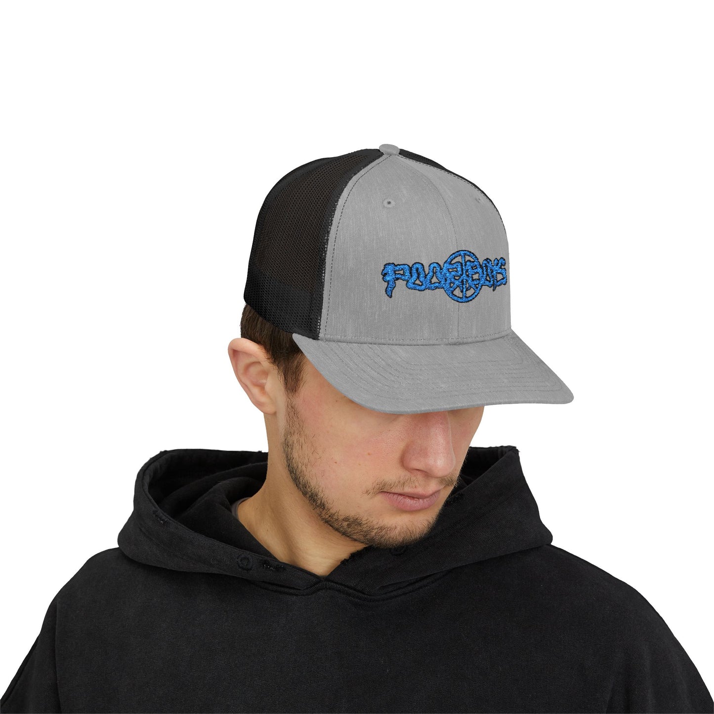 Poor Boys Logo Snapback Trucker Cap / Mesh Back