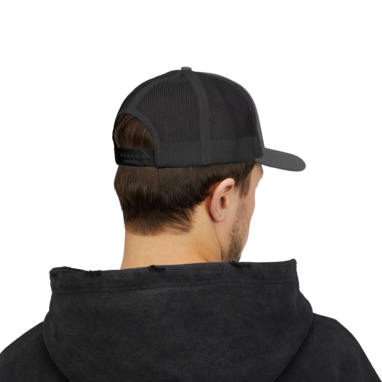 Poor Boys Logo Snapback Trucker Cap / Mesh Back