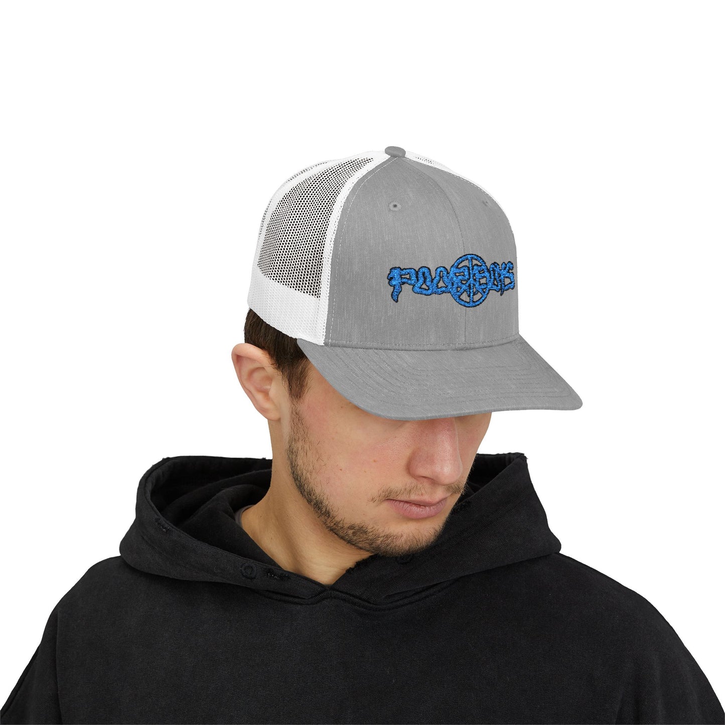 Poor Boys Logo Snapback Trucker Cap / Mesh Back