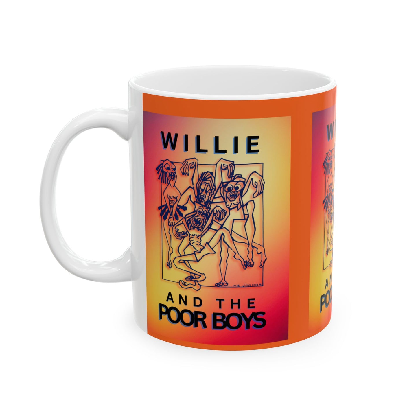 Vintage Ceramic Mug – 11oz & 15oz - Willie & The Poor Boys Logo