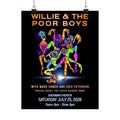 Willie & The Poor Boys 2026 Reunion Poster – Satin Finish, Museum-Grade Quality