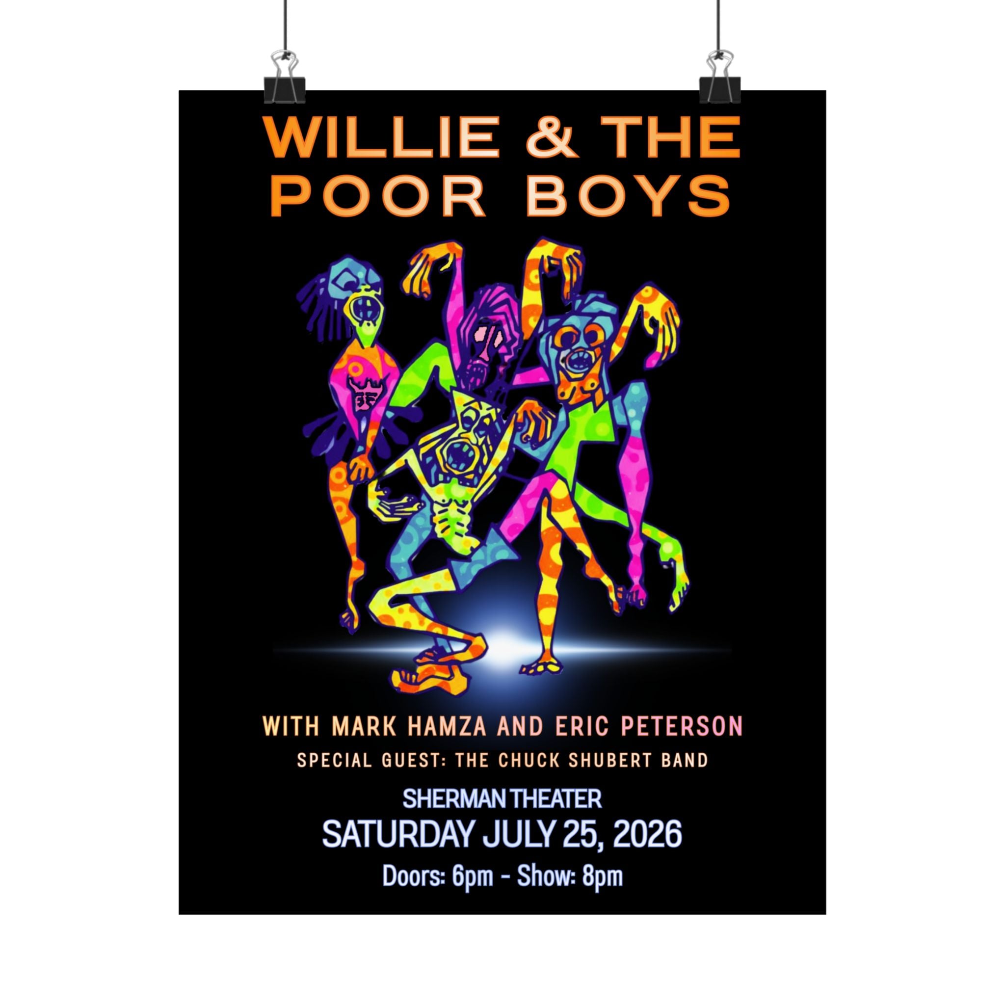 Willie & The Poor Boys 2026 Reunion Poster – Satin Finish, Museum-Grade Quality