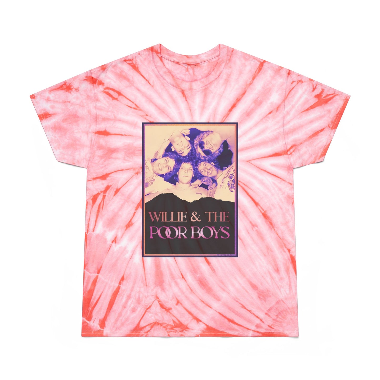Tie-Dye - Vintage Photo Front with "Music & Memories" Artwork Back  - Unisex T-Shirt (4 colors available)