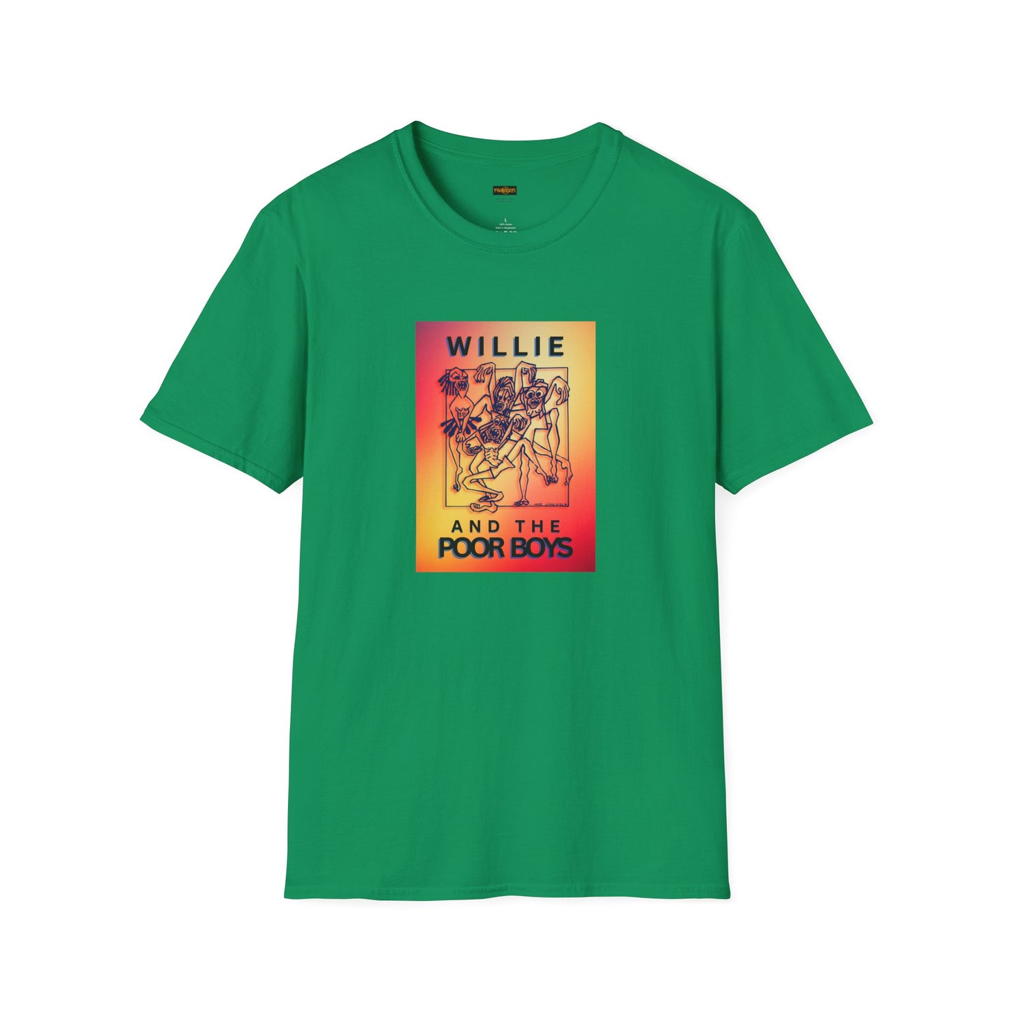 Solid Colors - "40 Years of Music & Memories" Back with Full Color Logo Front - Softstyle T-Shirt (Various Colors Available)