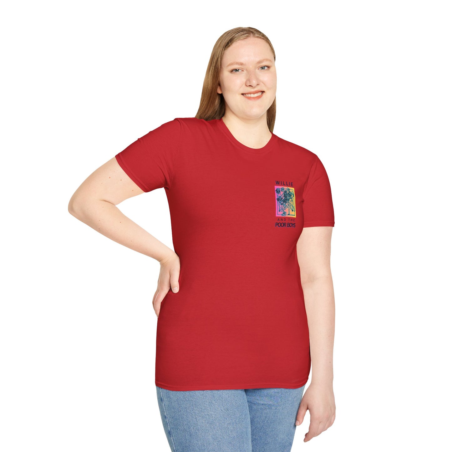 Solid Colors – 2025 Reunion Tee with Hand-Drawn Back Design and Pocket-Size Front Logo Softstyle T-Shirt (Various Colors Available)