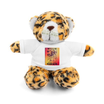 Willie & The Poor Boys 8" Plush Stuffed Animal – Choose 1 of 6 with Colorful T-Shirt