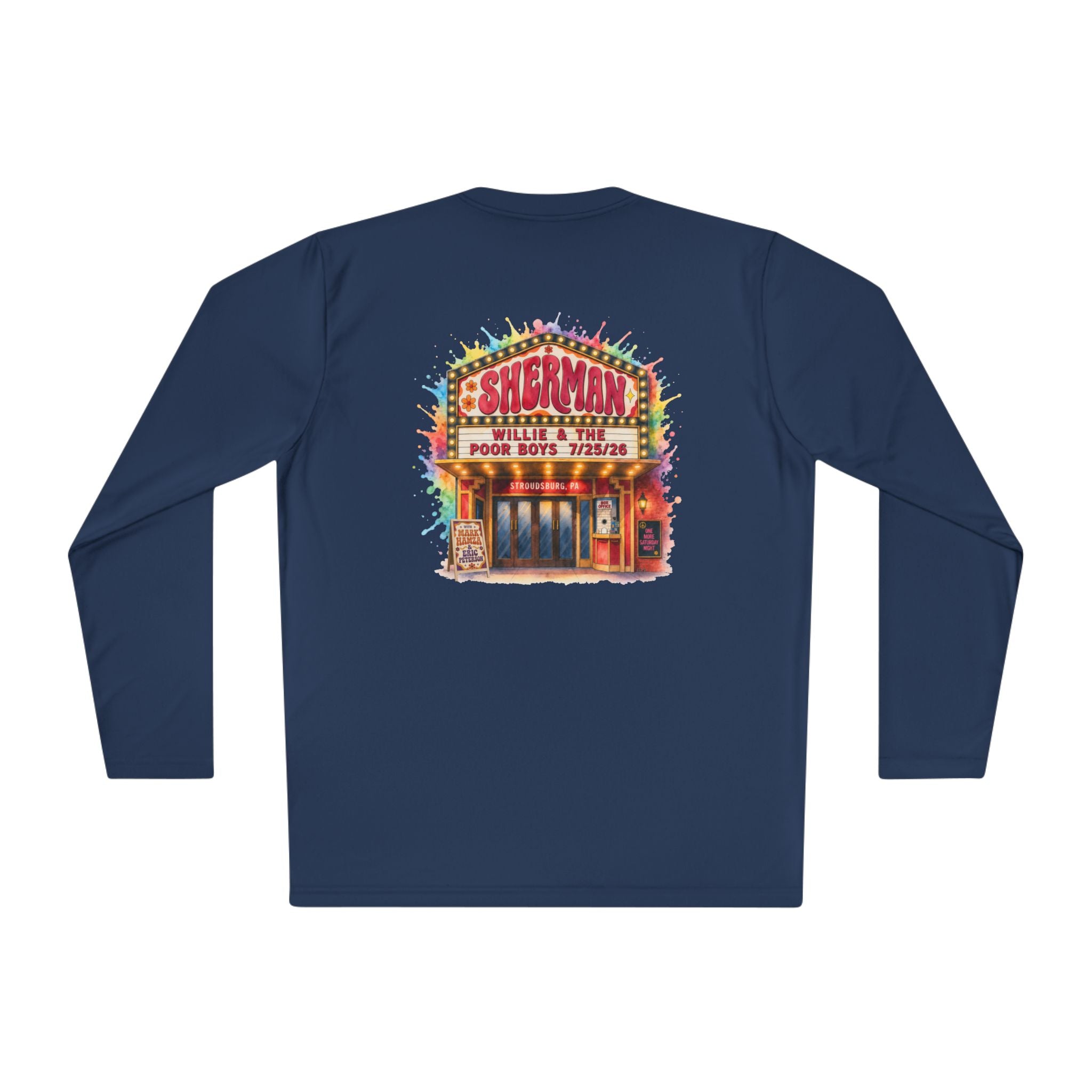 Lightweight Willie & The Poor Boys Sherman Reunion Artwork Long Sleeve Tee