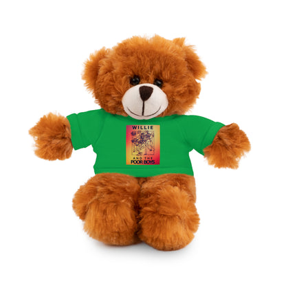 Willie & The Poor Boys 8" Plush Stuffed Animal – Choose 1 of 6 with Colorful T-Shirt