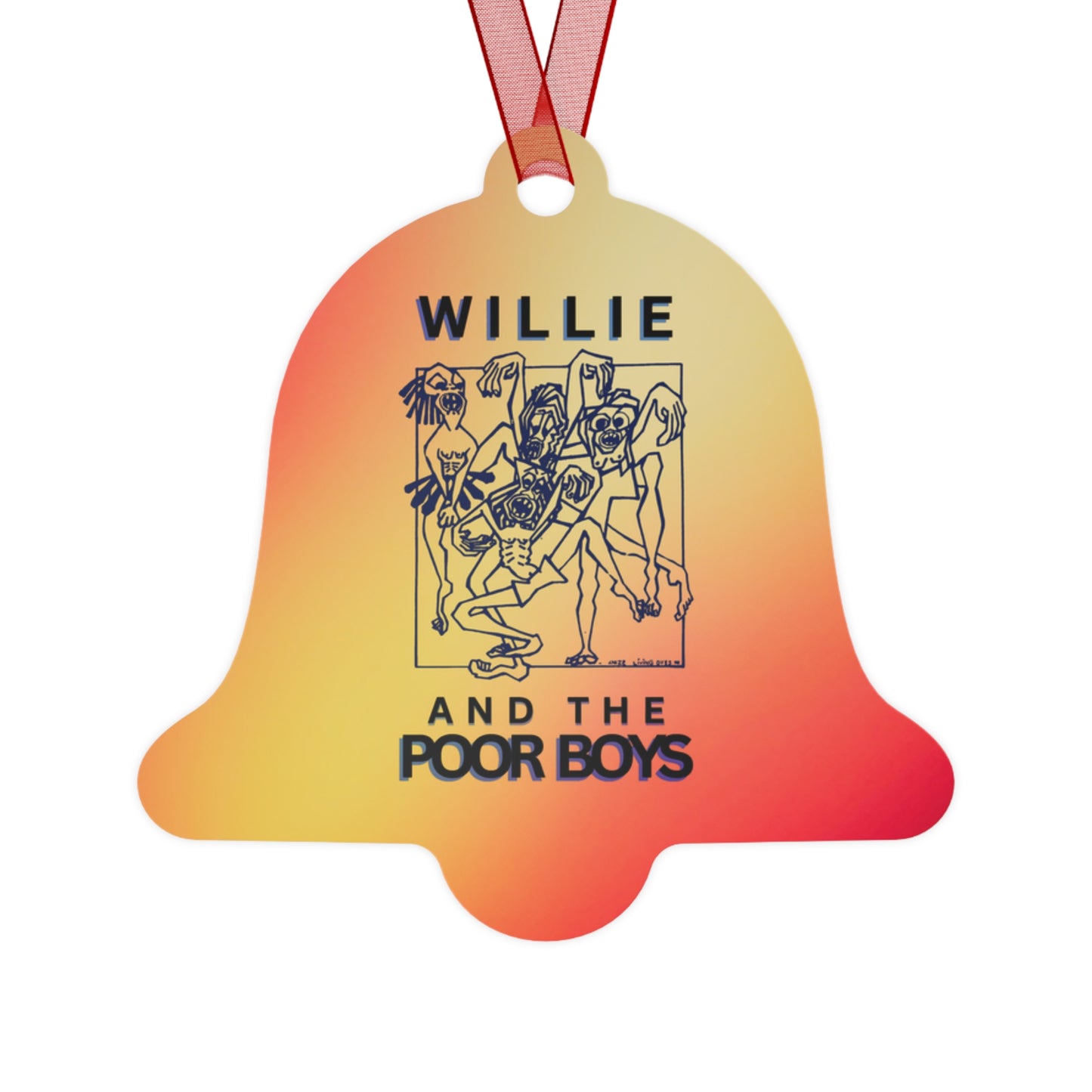 Willie & The Poor Boys Reunion Ornament – 2-Sided Metal Keepsake (Round, Bell, Oval, Tree)