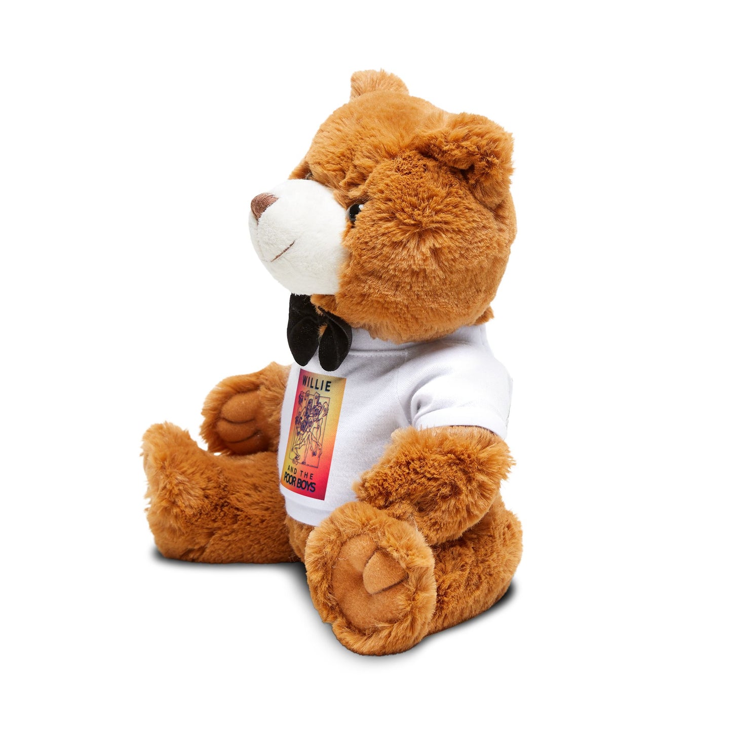Soft 7" x 10" Teddy Bear with Removable Willie & The Poor Boys T-Shirt