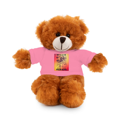 Willie & The Poor Boys 8" Plush Stuffed Animal – Choose 1 of 6 with Colorful T-Shirt