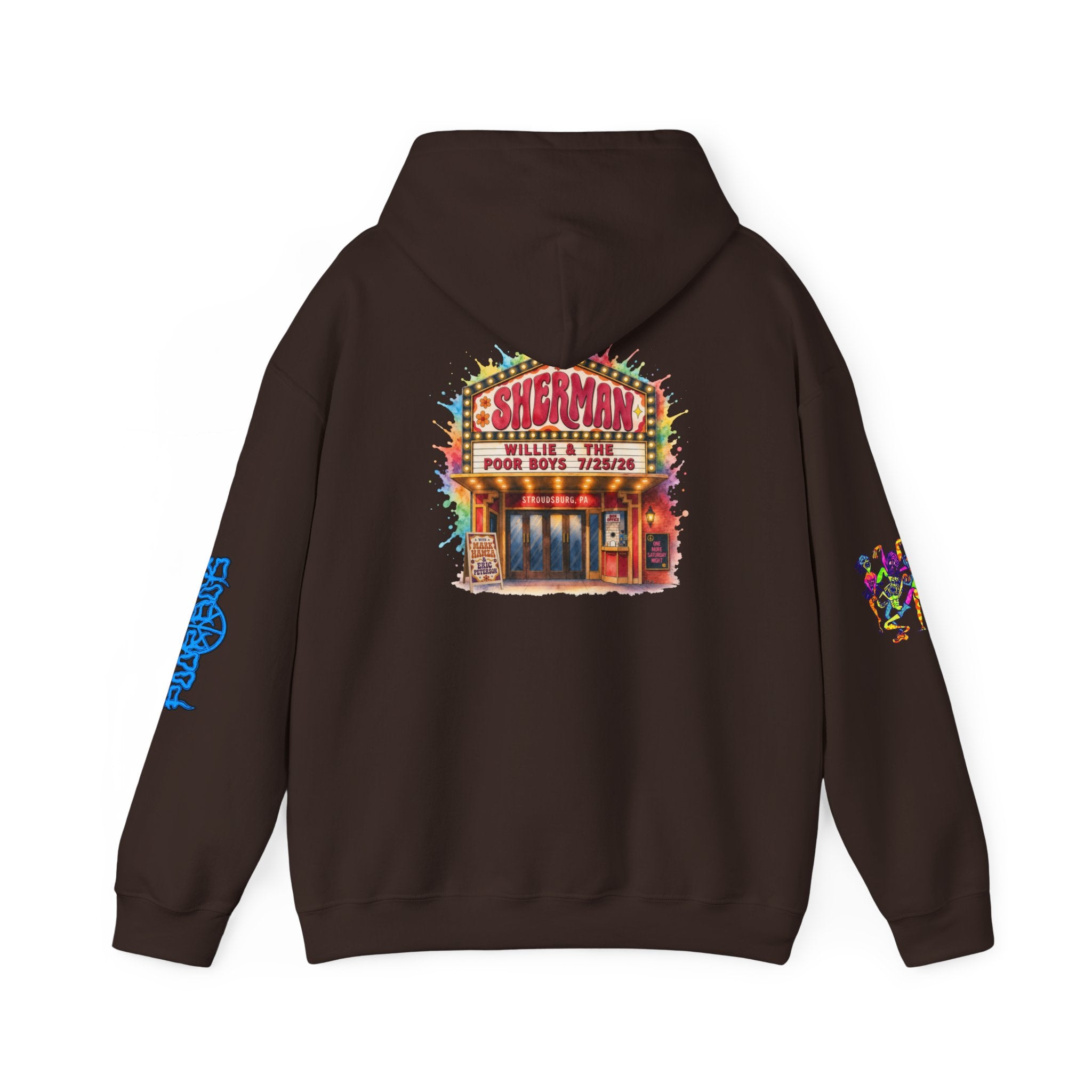 Unisex Willie & The Poor Boys Sherman Reunion Artwork Hoodie Sweatshirt