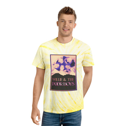 Tie-Dye - Vintage Photo Front with "Music & Memories" Artwork Back  - Unisex T-Shirt (4 colors available)