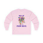 Medium Weight Long Sleeve Tee - Willie & The Poor Boys Sherman Reunion Artwork