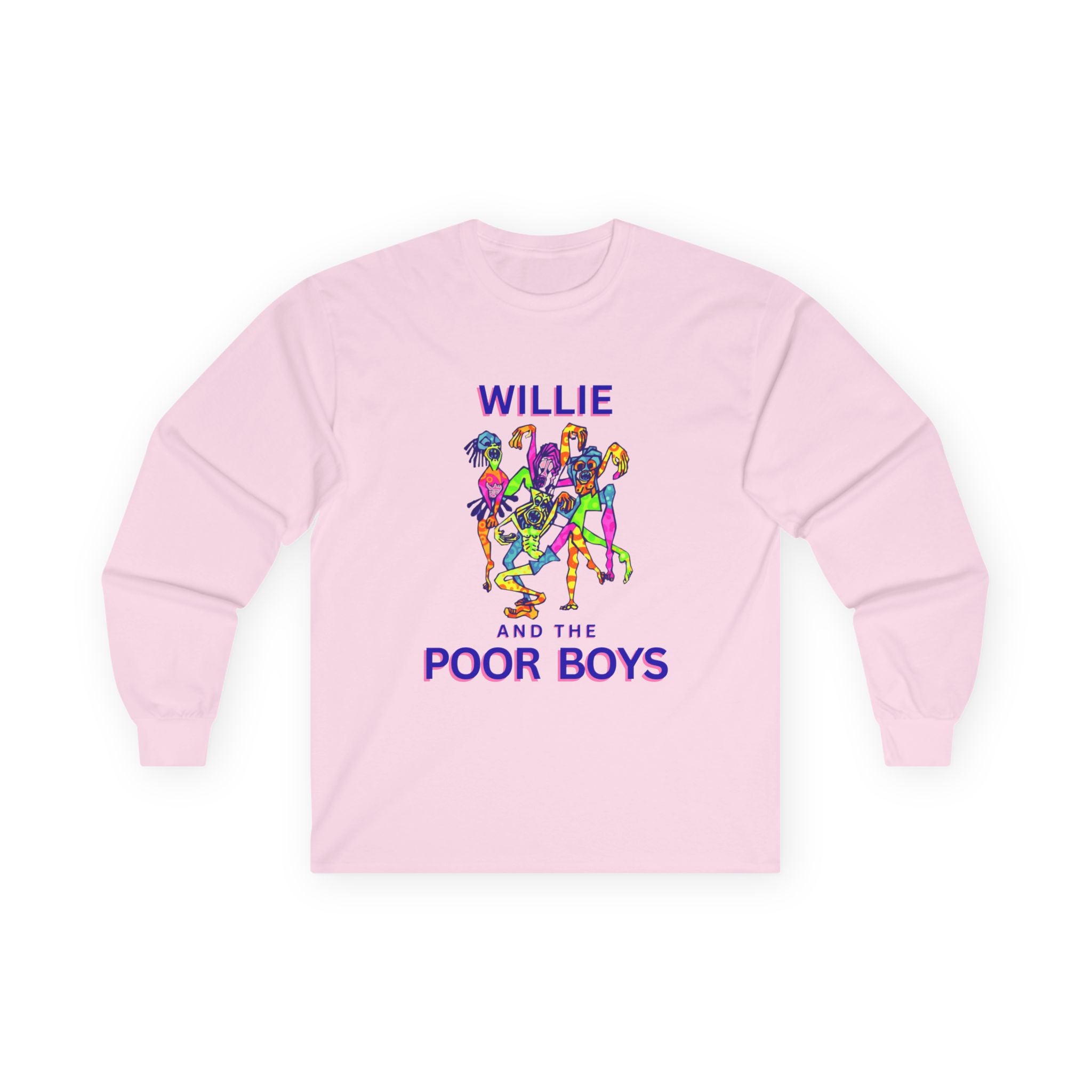Medium Weight Long Sleeve Tee - Willie & The Poor Boys Sherman Reunion Artwork