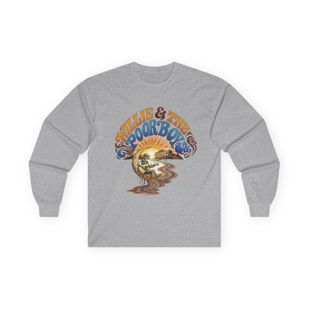 Medium Weight Long Sleeve Shirt - Willie & The Poor Boys Sherman Reunion Artwork