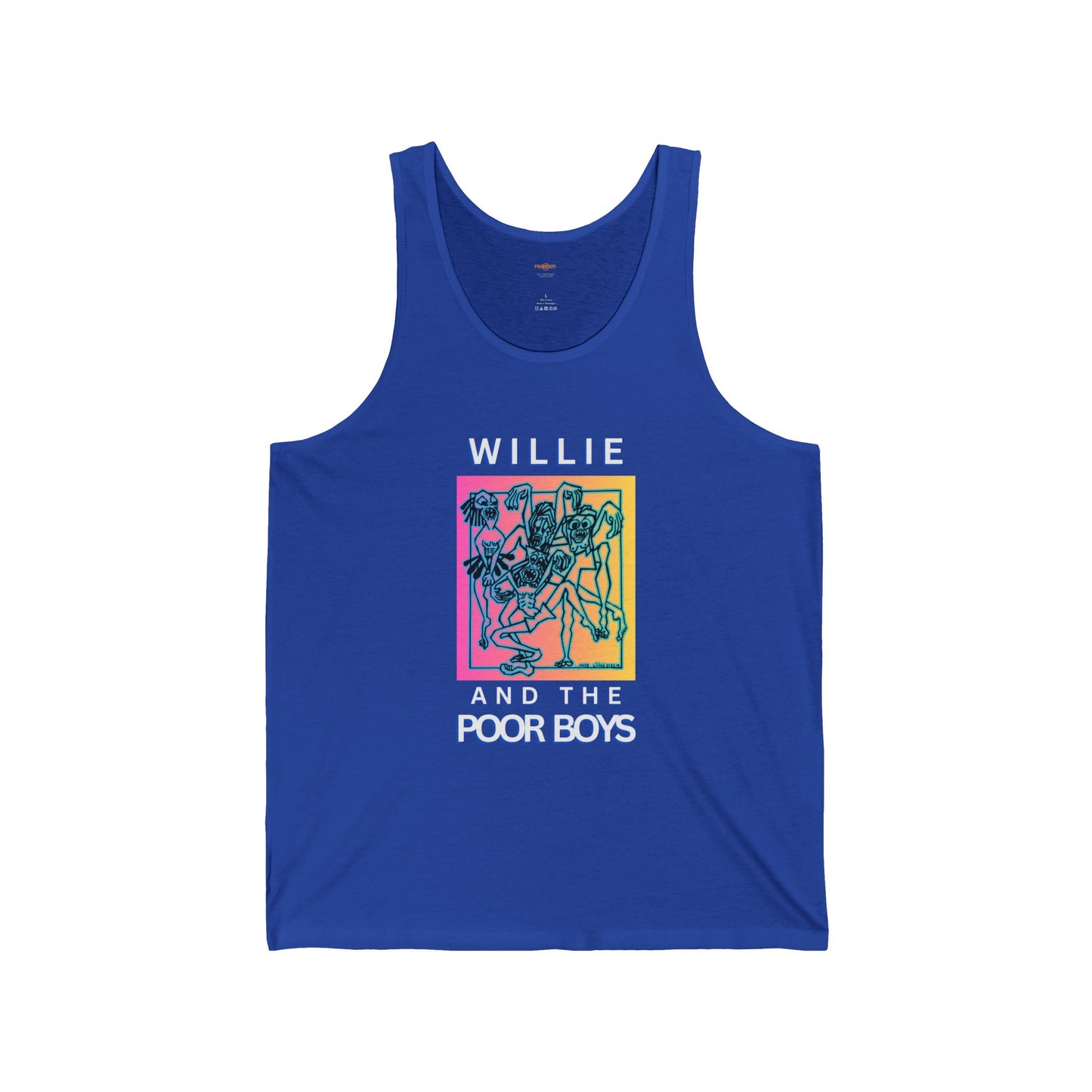 Unisex "Music & Memories" Artwork Back with Logo Front - Jersey Tank Top