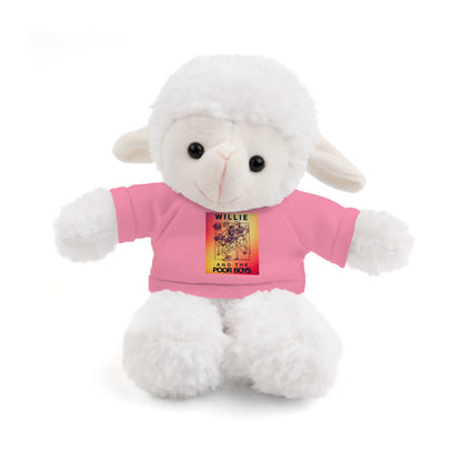 Willie & The Poor Boys 8" Plush Stuffed Animal – Choose 1 of 6 with Colorful T-Shirt