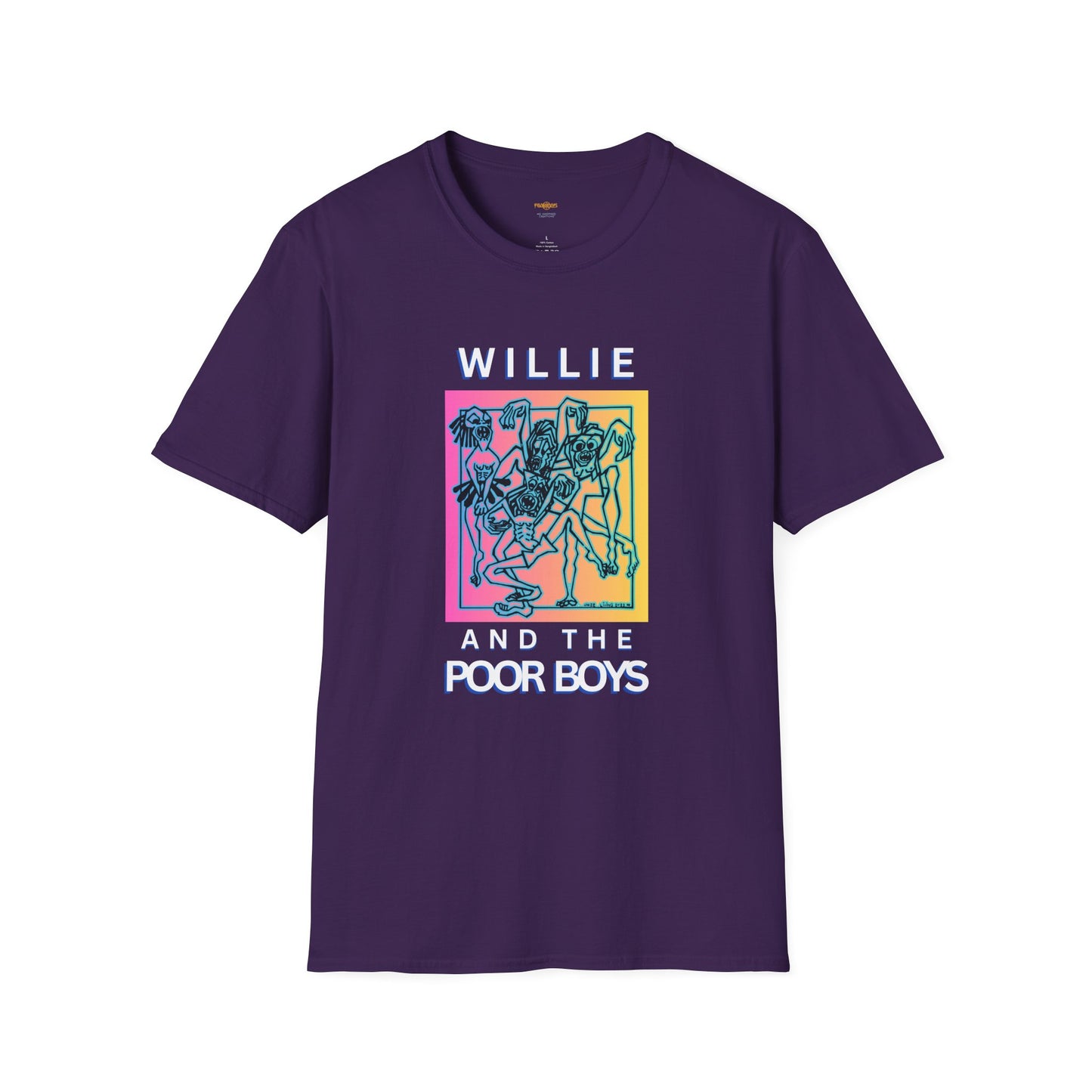 Solid Colors - "40 Years of Music & Memories" Artwork Back with Logo Front - Softstyle T-Shirt (Various Colors Available)