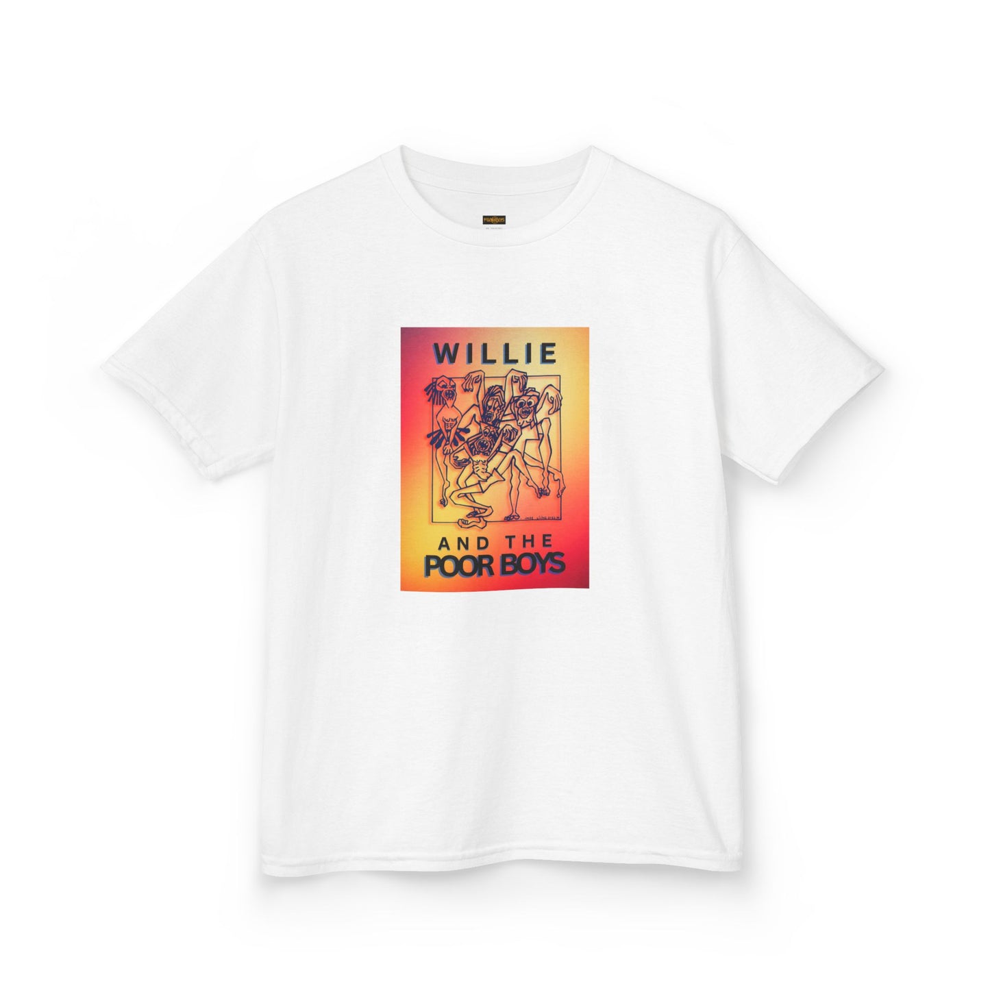 Kids Tee - "One More Saturday Night" with Instruments Artwork Back & Band Logo Front