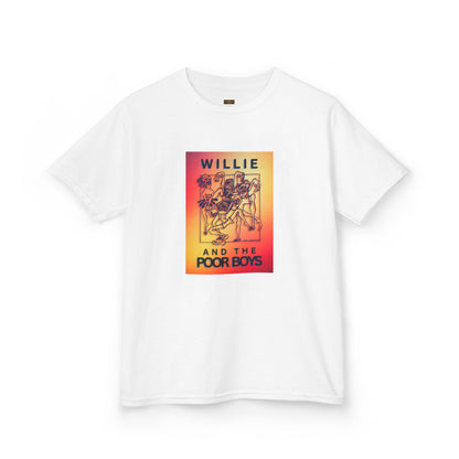 Kids Tee - "One More Saturday Night" with Instruments Artwork Back & Band Logo Front