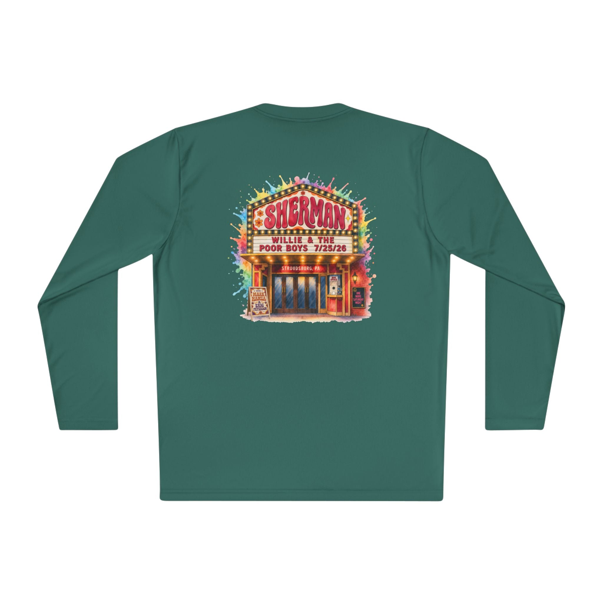 Lightweight Willie & The Poor Boys Sherman Reunion Artwork Long Sleeve Tee