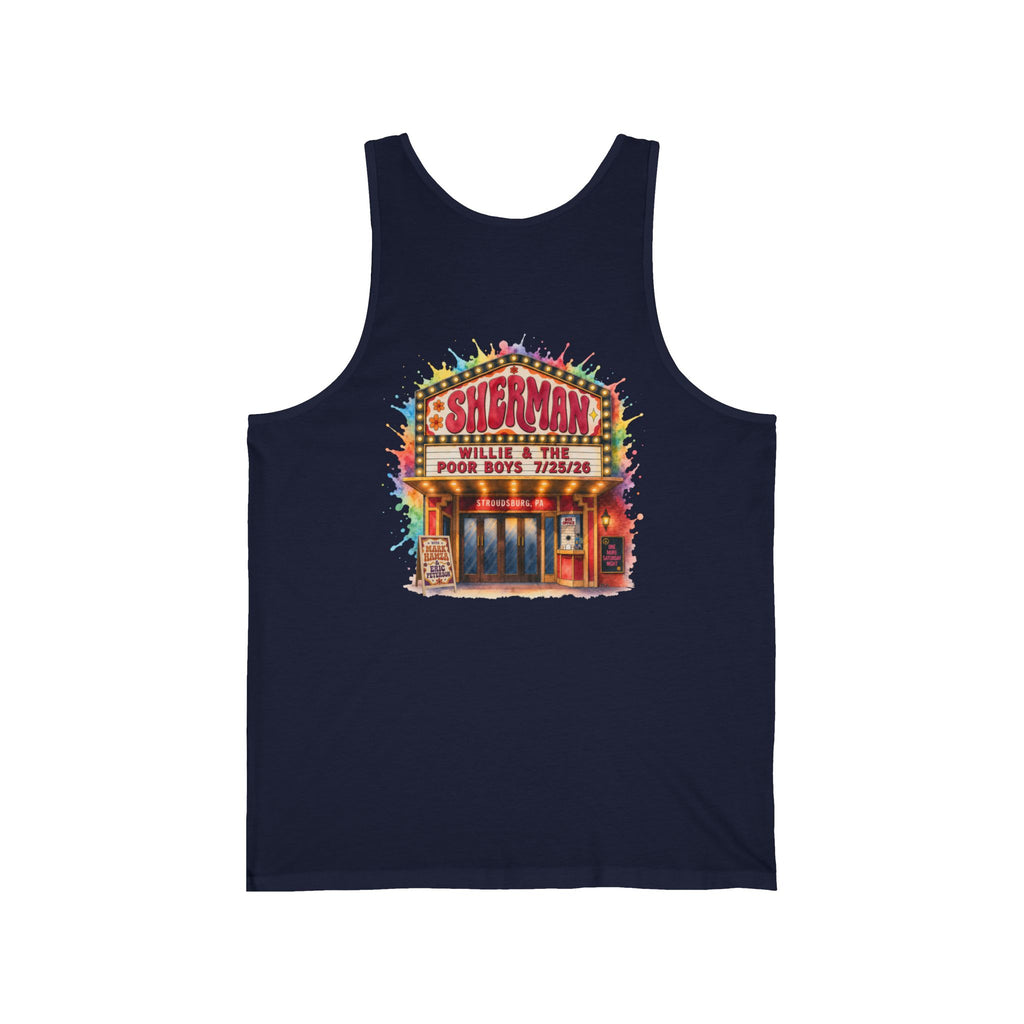 Unisex Willie & The Poor Boys Sherman Reunion Artwork Tank Top