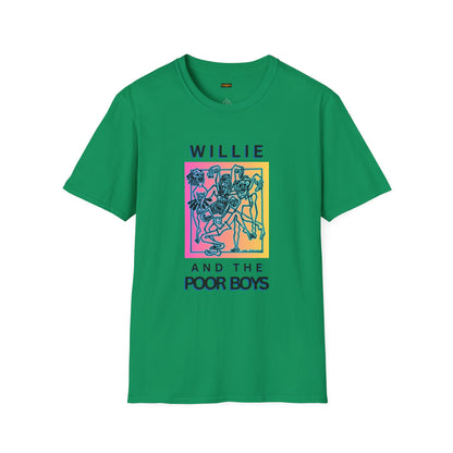 Solid Colors - "40 Years of Music & Memories" Artwork Back with Logo Front - Softstyle T-Shirt (Various Colors Available)