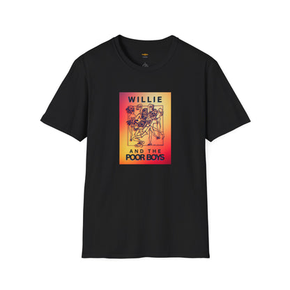 Solid Colors - "40 Years of Music & Memories" Back with Full Color Logo Front - Softstyle T-Shirt (Various Colors Available)