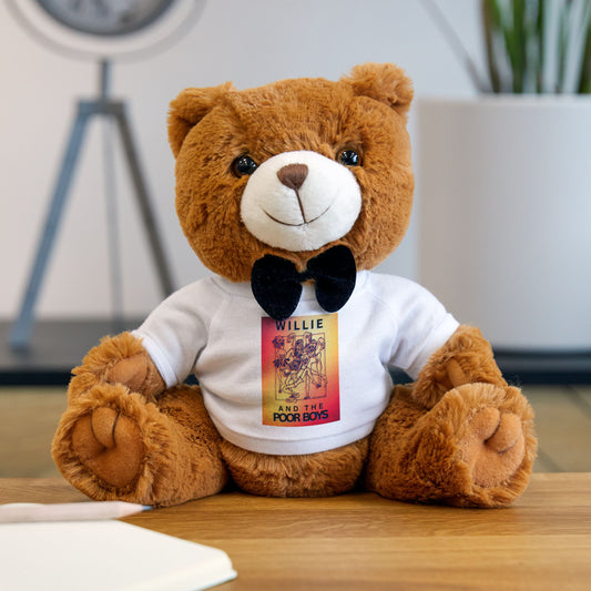 Soft 7" x 10" Teddy Bear with Removable Willie & The Poor Boys T-Shirt