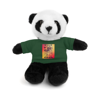 Willie & The Poor Boys 8" Plush Stuffed Animal – Choose 1 of 6 with Colorful T-Shirt