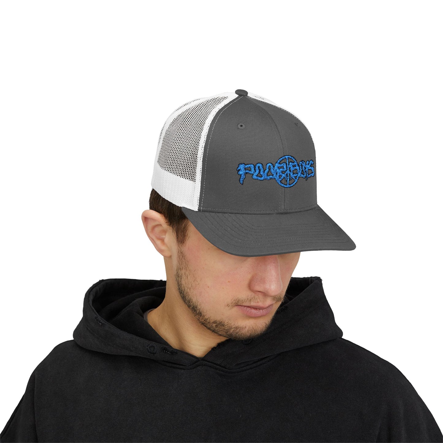 Poor Boys Logo Snapback Trucker Cap / Mesh Back