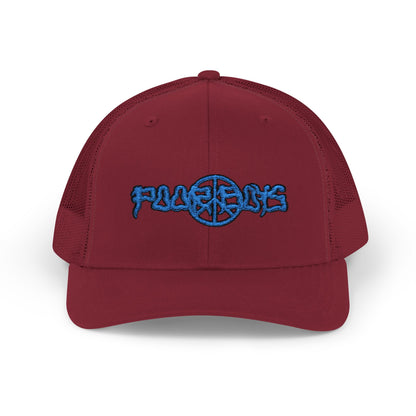 Poor Boys Logo Snapback Trucker Cap / Mesh Back
