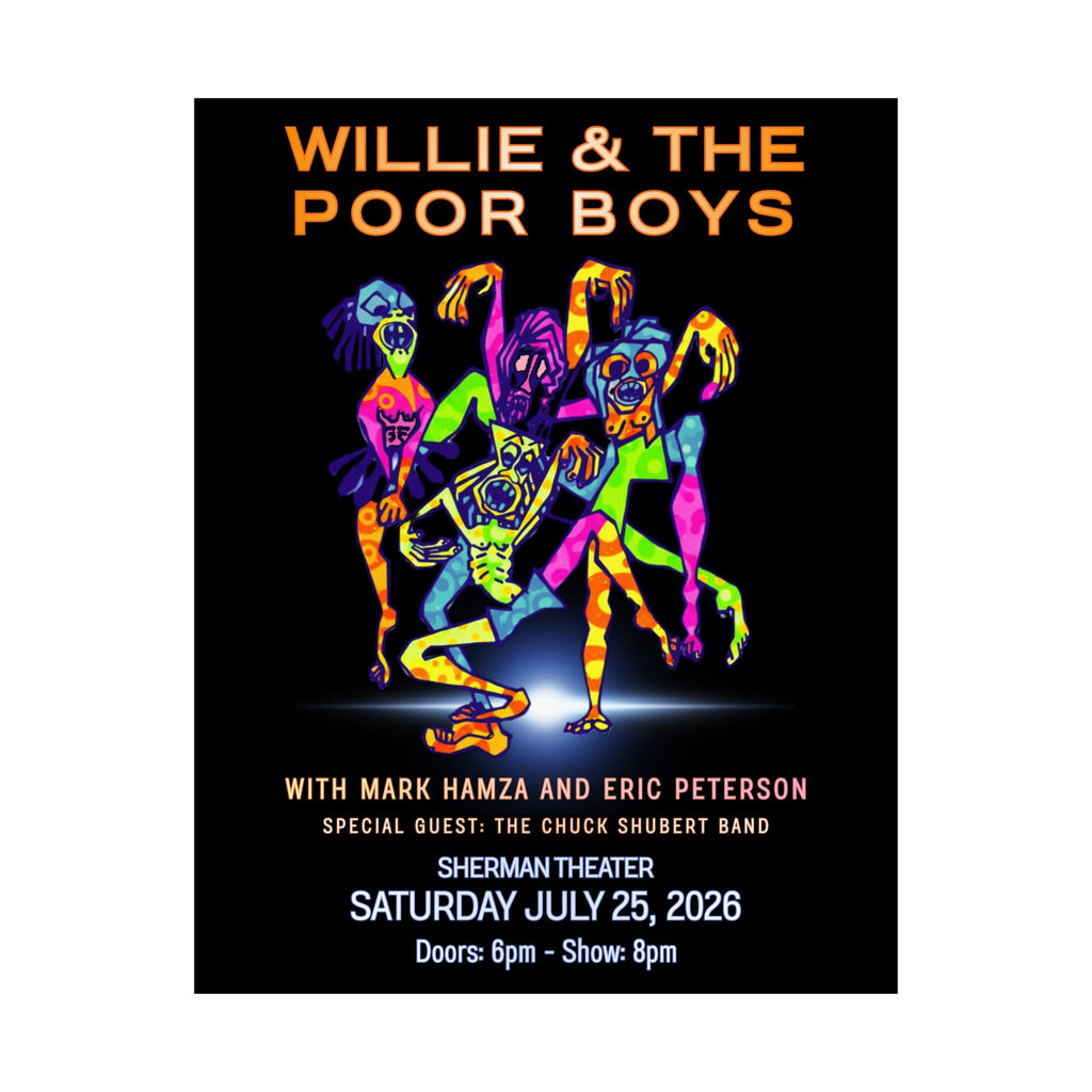 Willie & The Poor Boys 2026 Reunion Poster – Satin Finish, Museum-Grade Quality
