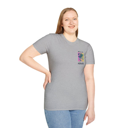 Solid Colors – 2025 Reunion Tee with Hand-Drawn Back Design and Pocket-Size Front Logo Softstyle T-Shirt (Various Colors Available)