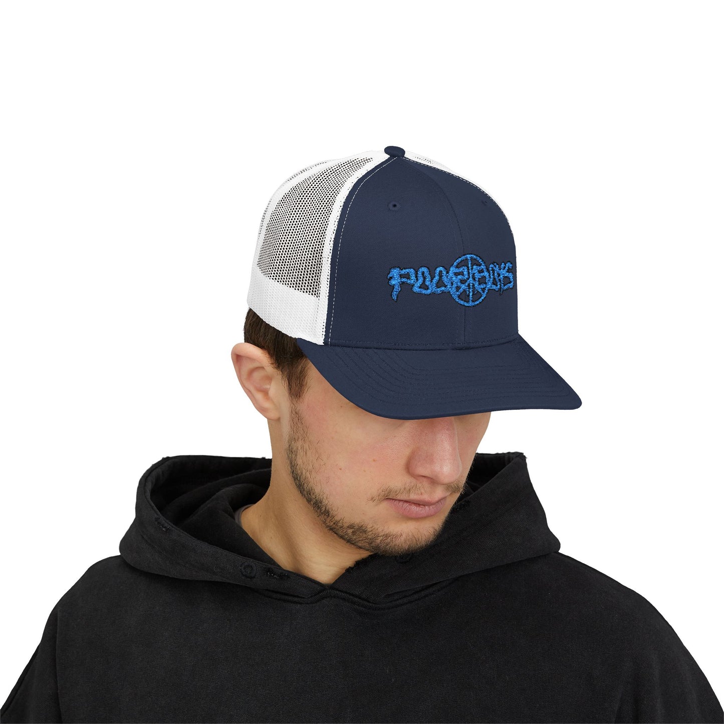 Poor Boys Logo Snapback Trucker Cap / Mesh Back