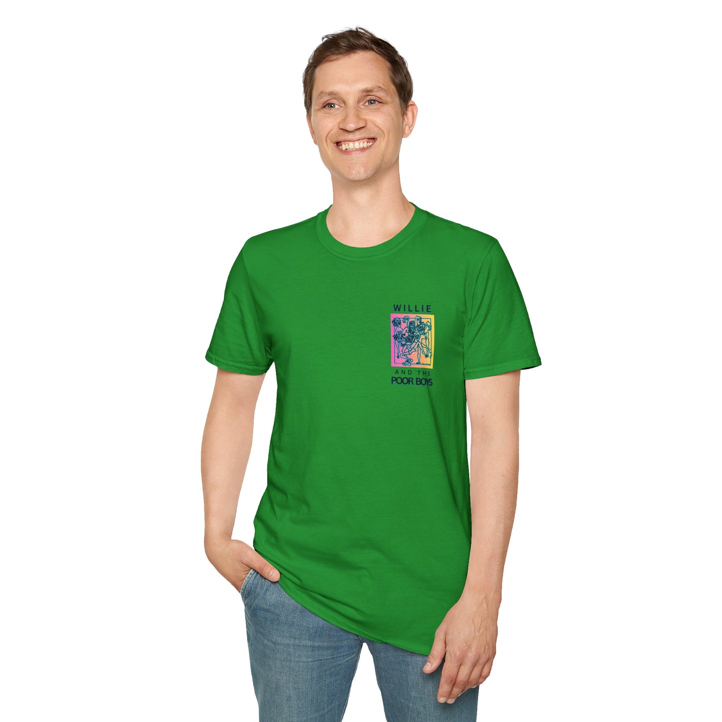 Solid Colors – 2025 Reunion Tee with Hand-Drawn Back Design and Pocket-Size Front Logo Softstyle T-Shirt (Various Colors Available)
