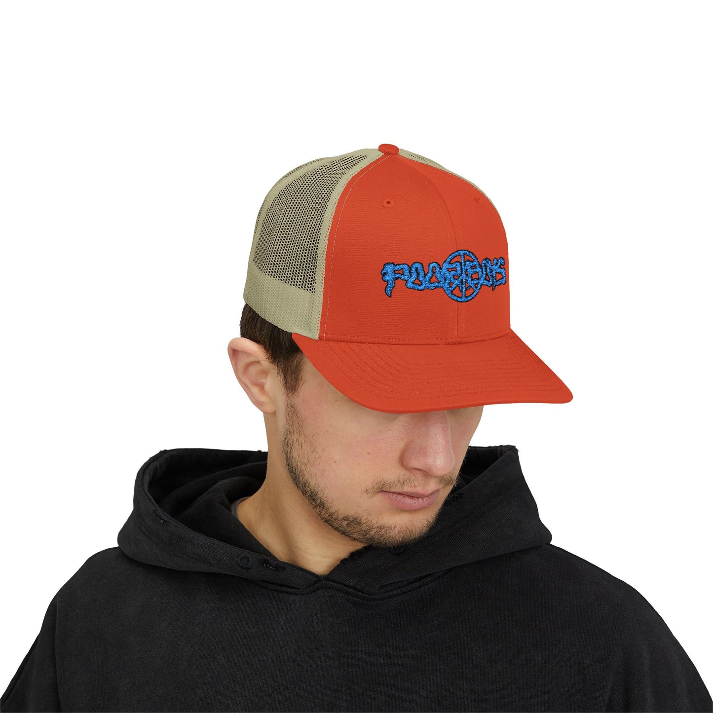 Poor Boys Logo Snapback Trucker Cap / Mesh Back