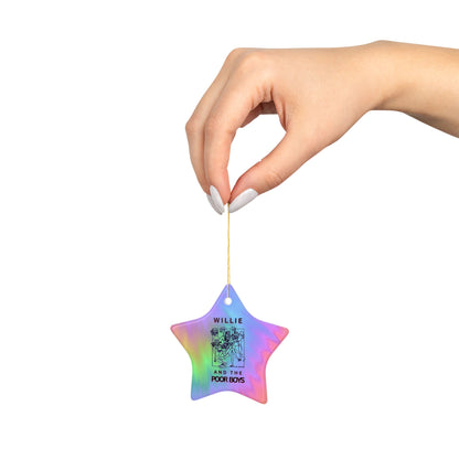 Tie-Dye Ceramic Ornament – 2-Sided Willie & The Poor Boys Reunion Keepsake